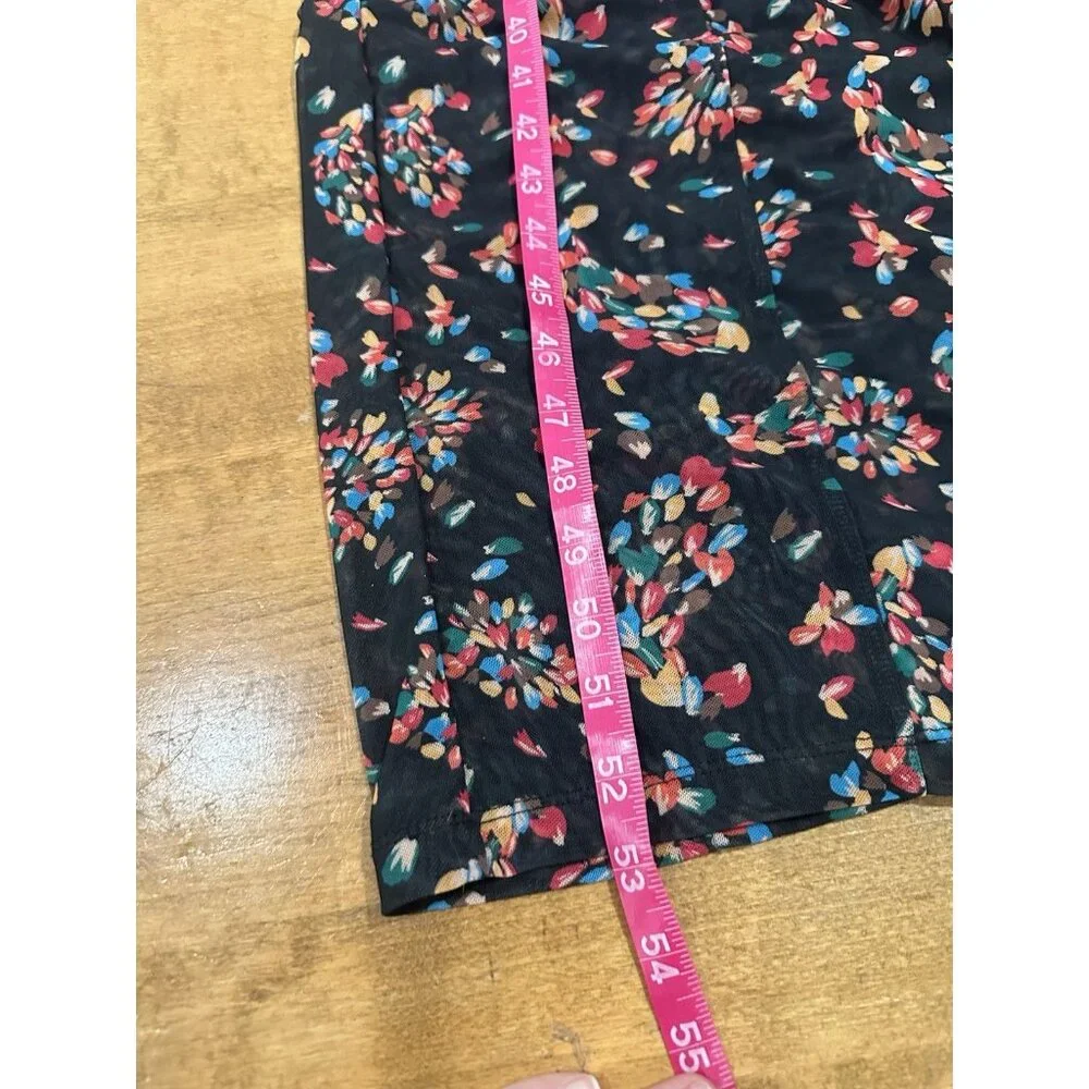 FREE PEOPLE Briella Ruched Midi-Dress in Twilight Combo Sz m - Picture 5 of 6